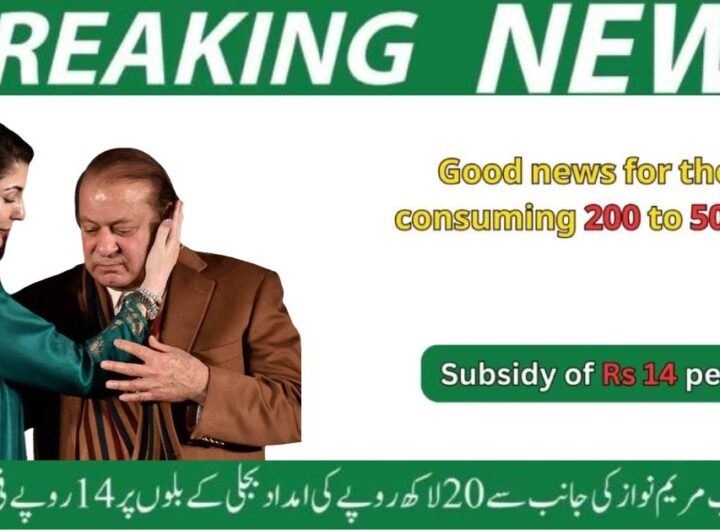 Punjab Electricity Bill Relief 2024: Maryam Nawaz Announces 14 Rs/Unit Discount for August and September